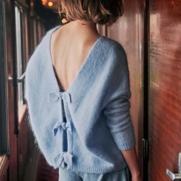 Sezane Sweaters - NWOT Sezane Aurette Jumper in Light Blue S